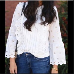 J. crew bell sleeve blouse